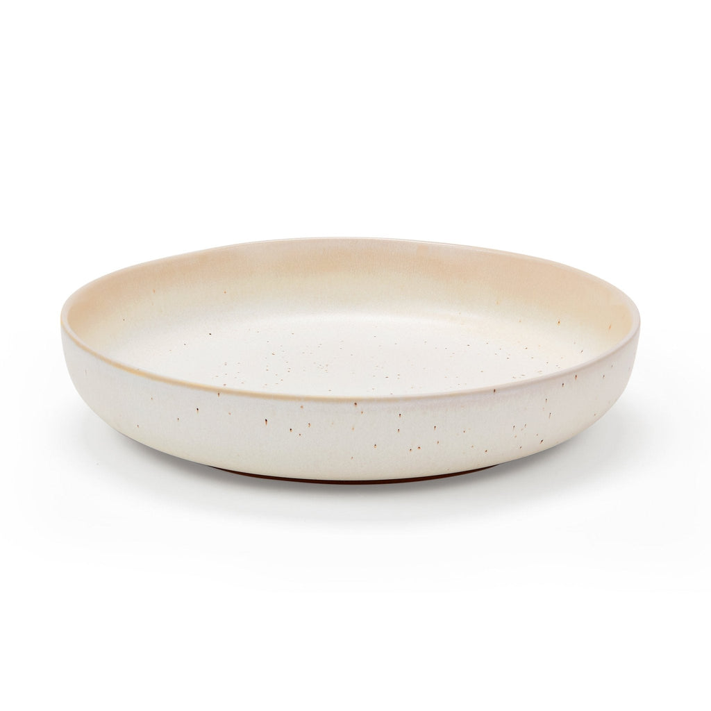 Dusklia - Alfredo Speckled Stoneware Set of 4 Pasta Bowls - Natural