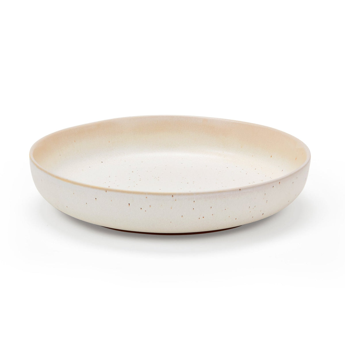 Dusklia - Alfredo Speckled Stoneware Set of 4 Pasta Bowls - Natural