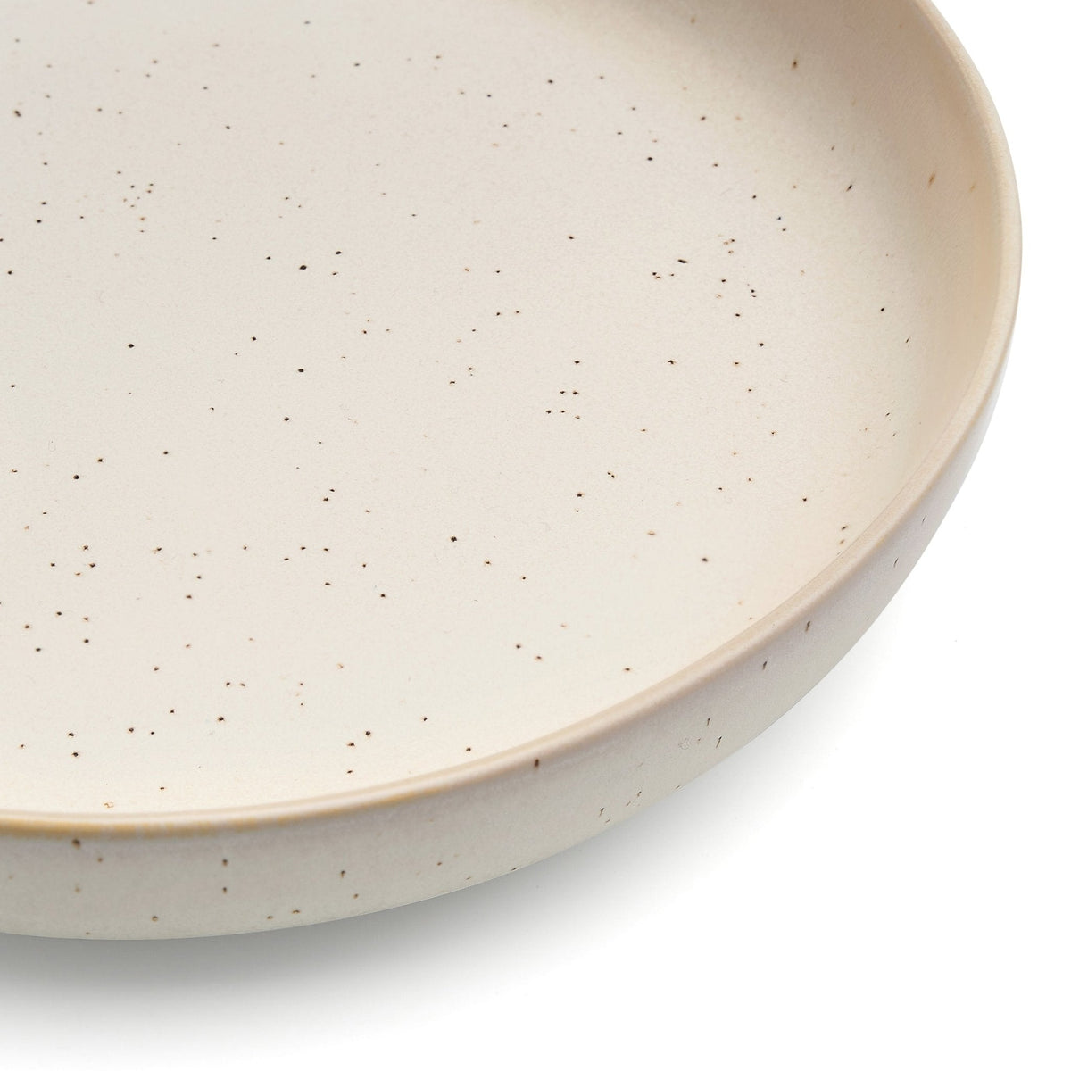 Dusklia - Alfredo Speckled Stoneware Set of 4 Pasta Bowls - Natural