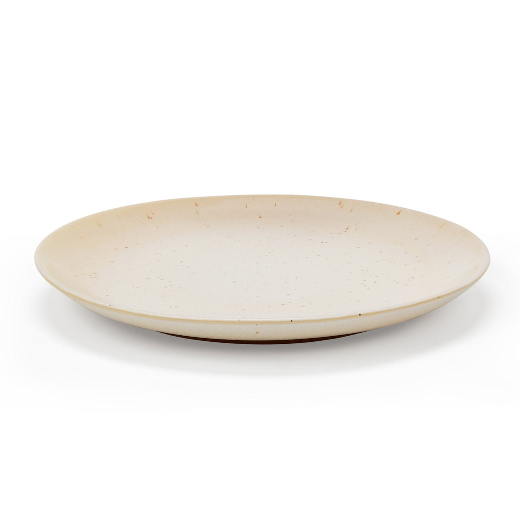 Dusklia - Alfredo Speckled Stoneware Set of 4 Side Plates - Natural