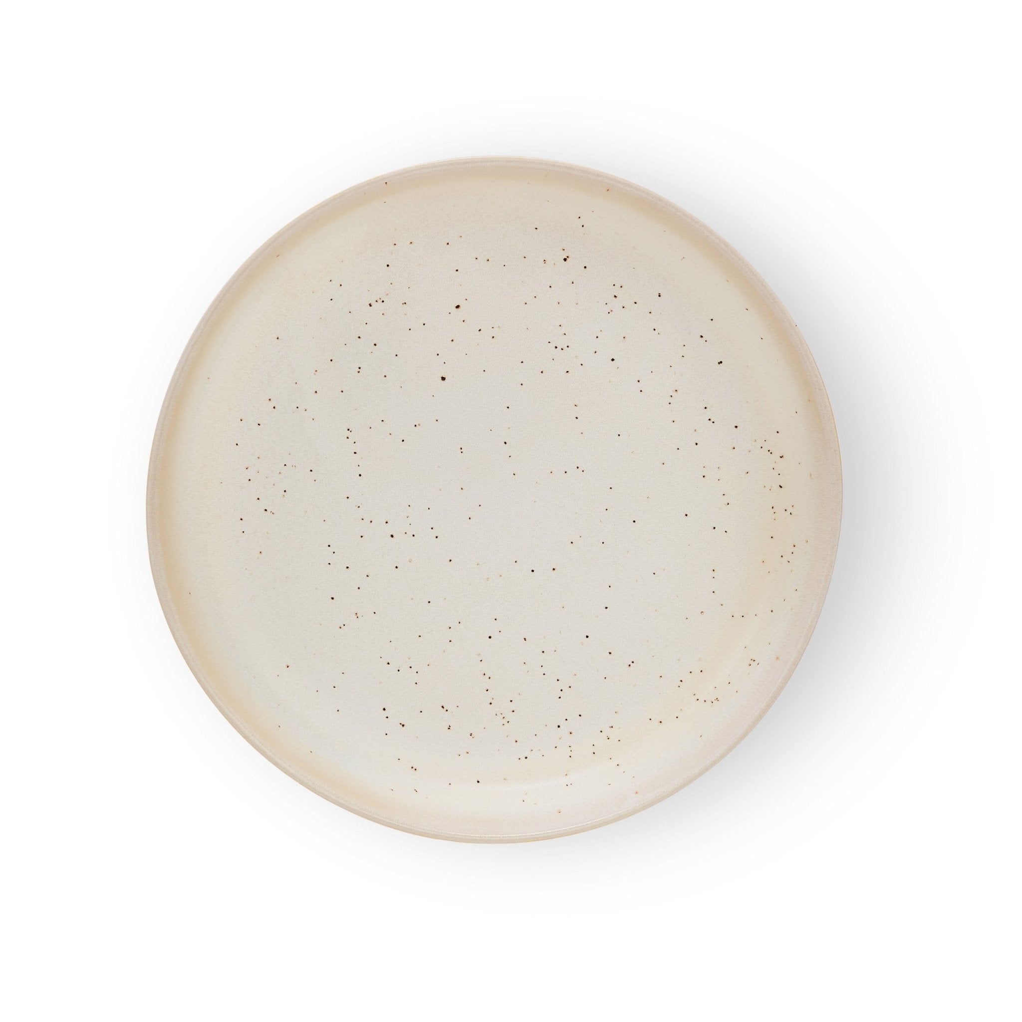Dusklia - Alfredo Speckled Stoneware Set of 4 Side Plates - Natural