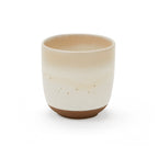 Dusklia - Alfredo Set of 2 Speckled Stoneware Handleless Coffee Mugs - Natural
