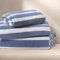 Dusklia - Algarve Luxury Stripe Towel Collection - French Blue