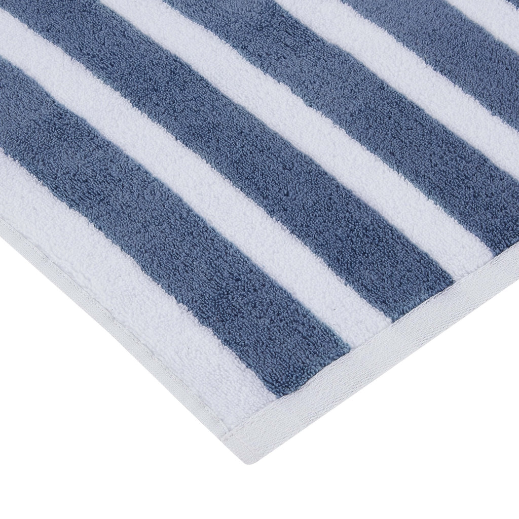 Dusklia - Algarve Luxury Stripe Towel Collection - French Blue