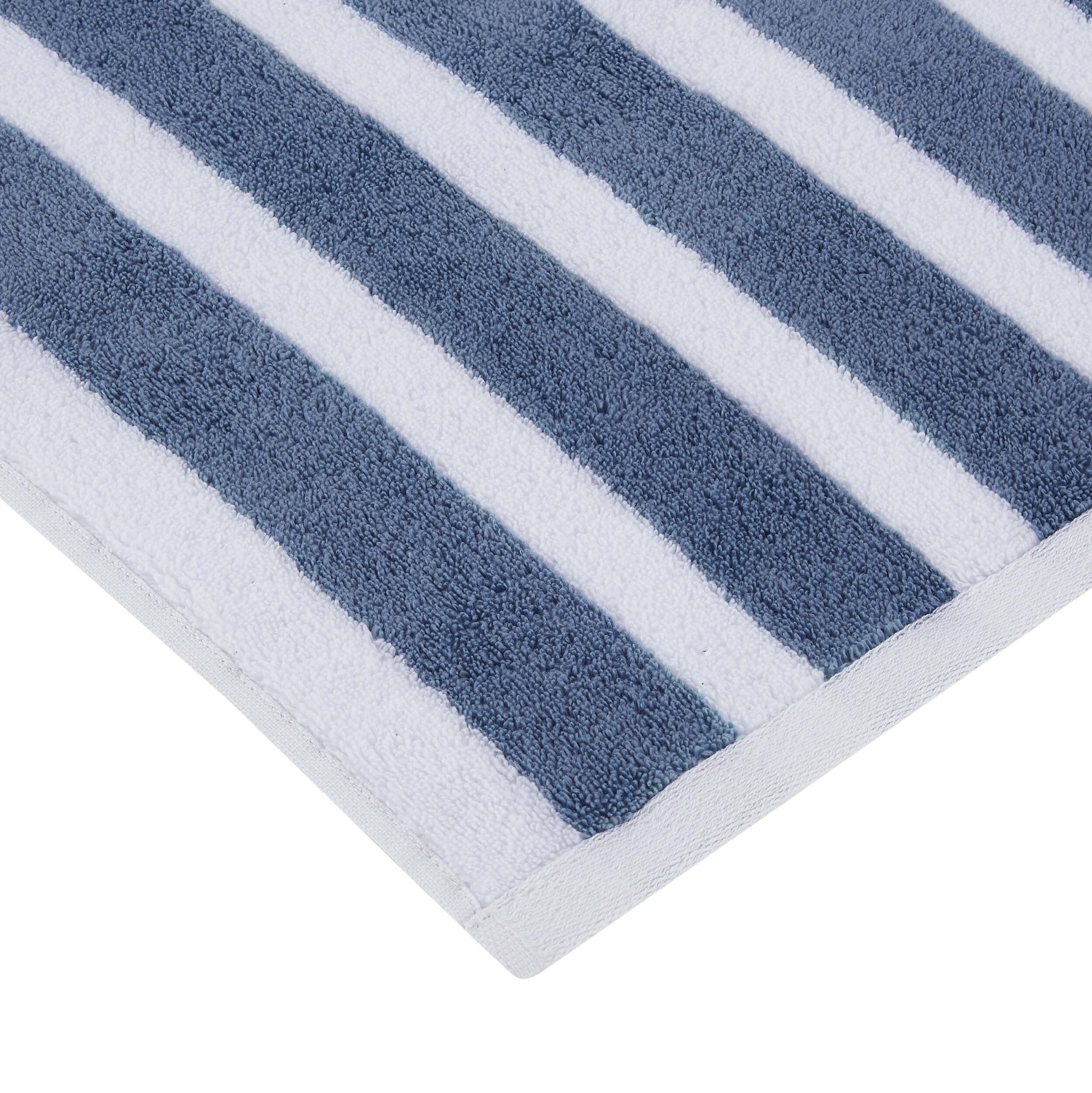 Dusklia - Algarve Luxury Stripe Towel Collection - French Blue
