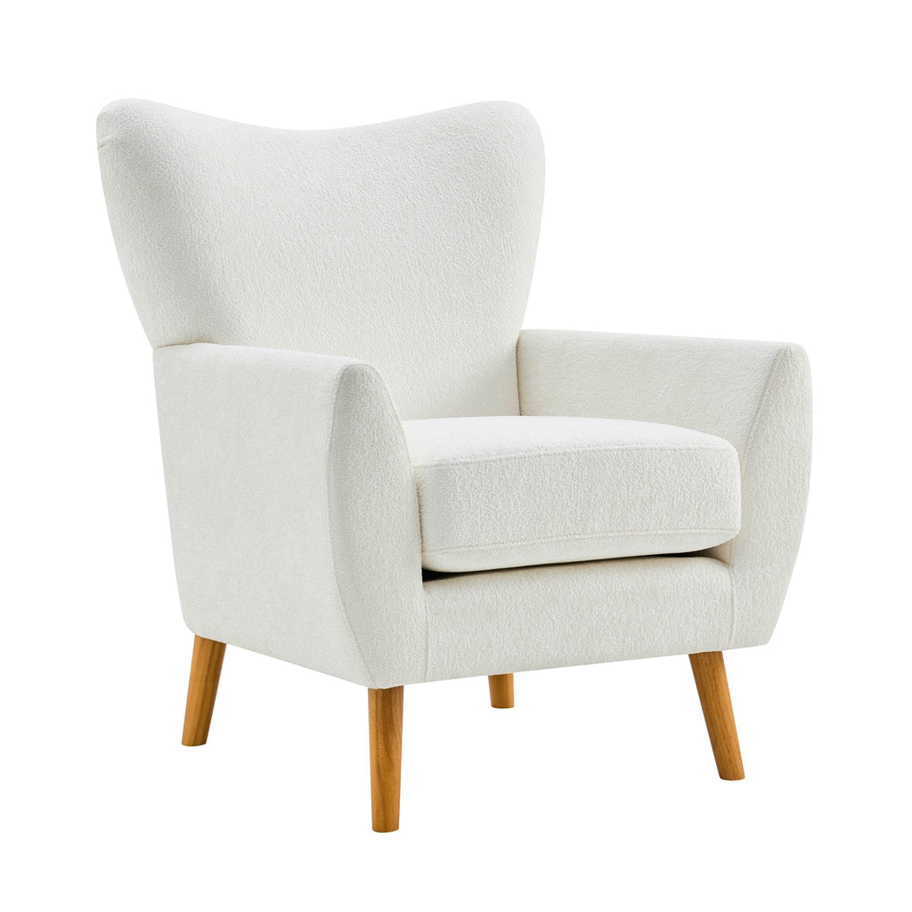 Dusklia - Alia Accent Chair - Chenille Ecru