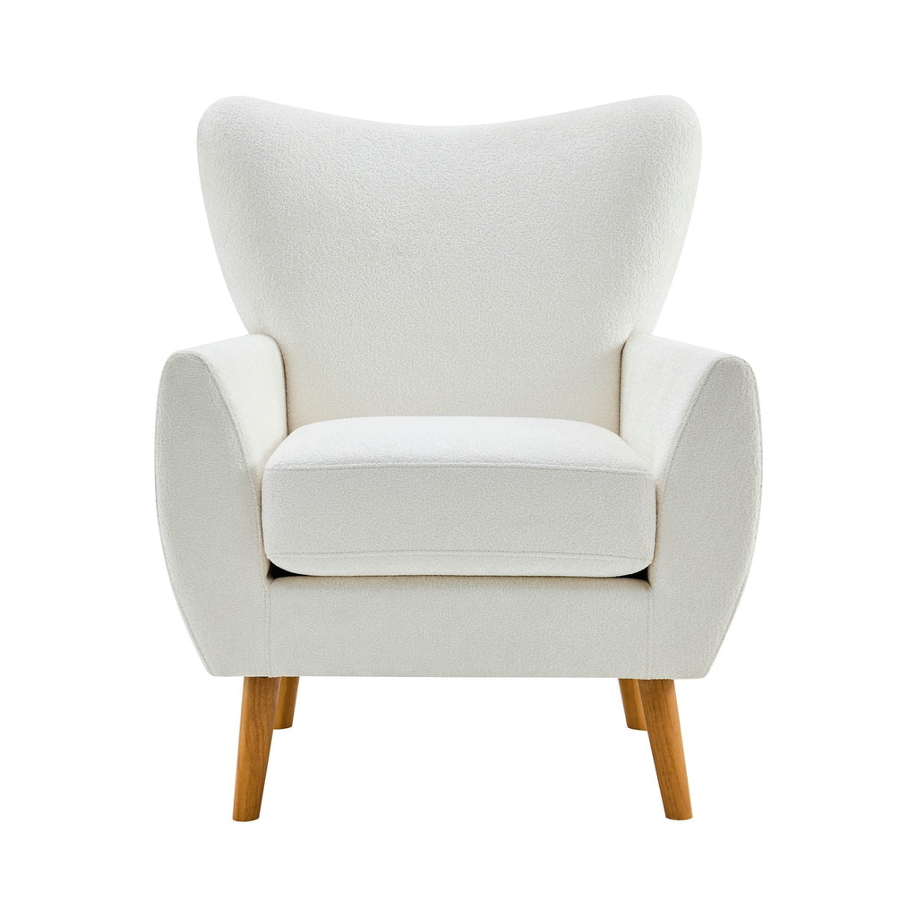 Dusklia - Alia Accent Chair - Chenille Ecru