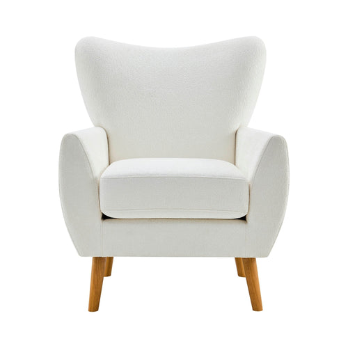 Dusklia - Alia Accent Chair - Chenille Ecru