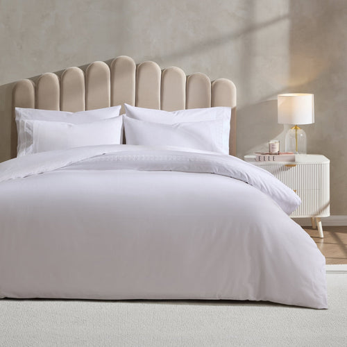 Dusklia - Alma 300 Thread Count Duvet Cover - Sateen - Off White