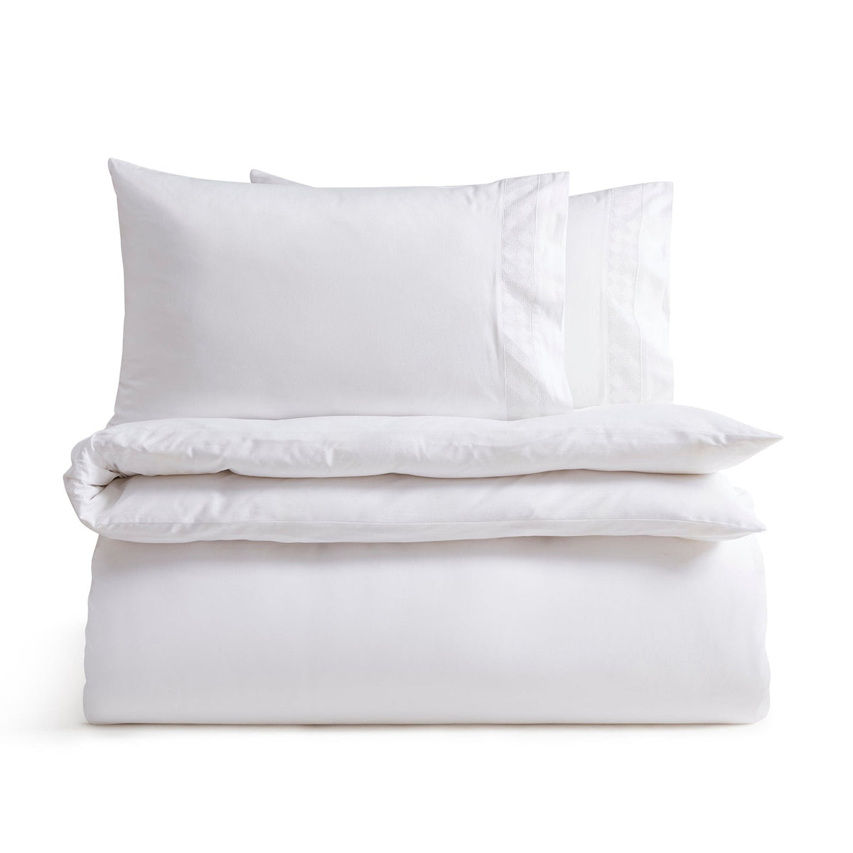 Dusklia - Alma 300 Thread Count Duvet Cover - Sateen - Off White