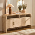 Dusklia - Alora 4 Door Sideboard - Washed Wood