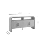 Dusklia - Alora 4 Door Sideboard - Washed Wood