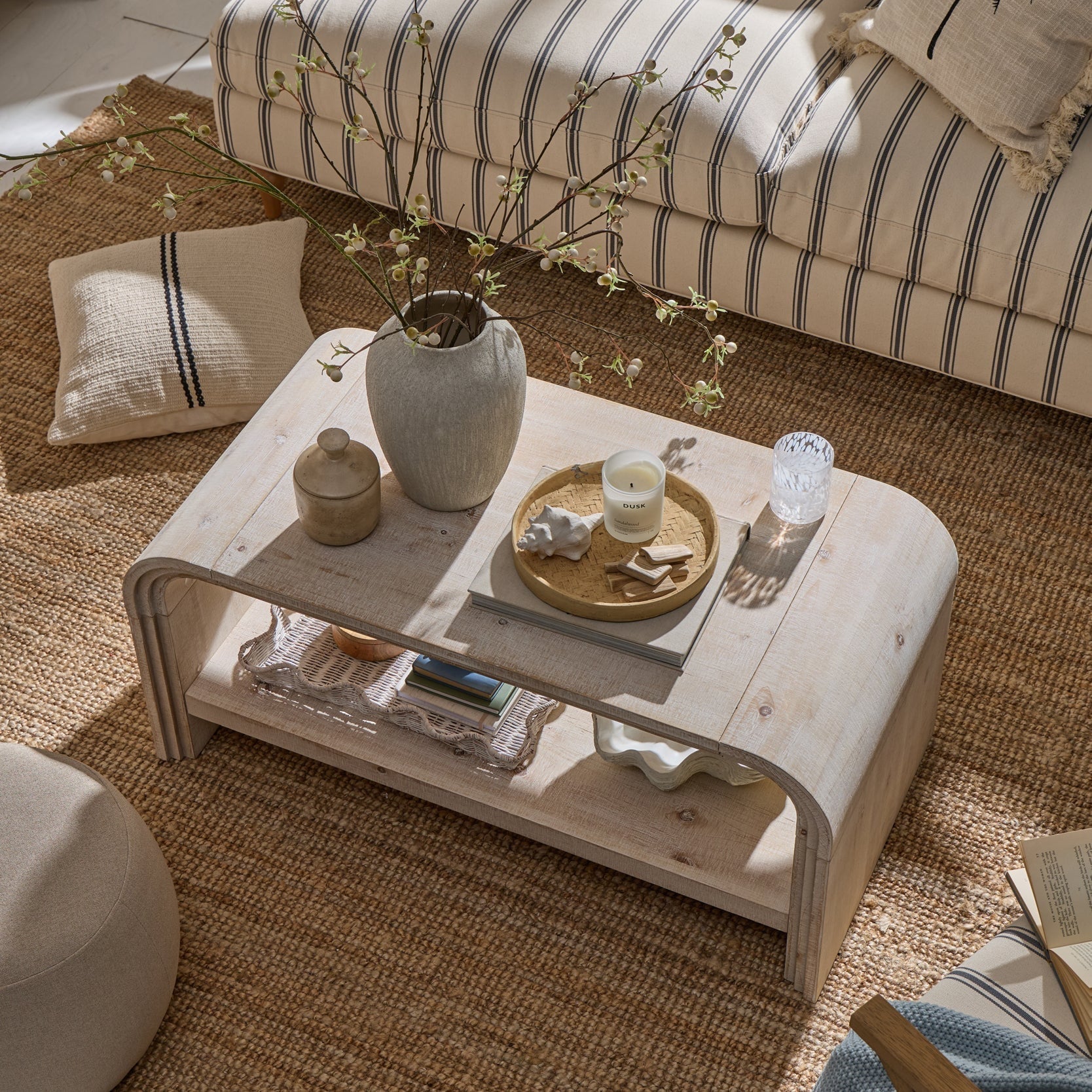 Dusklia - Alora Coffee Table - Washed Wood