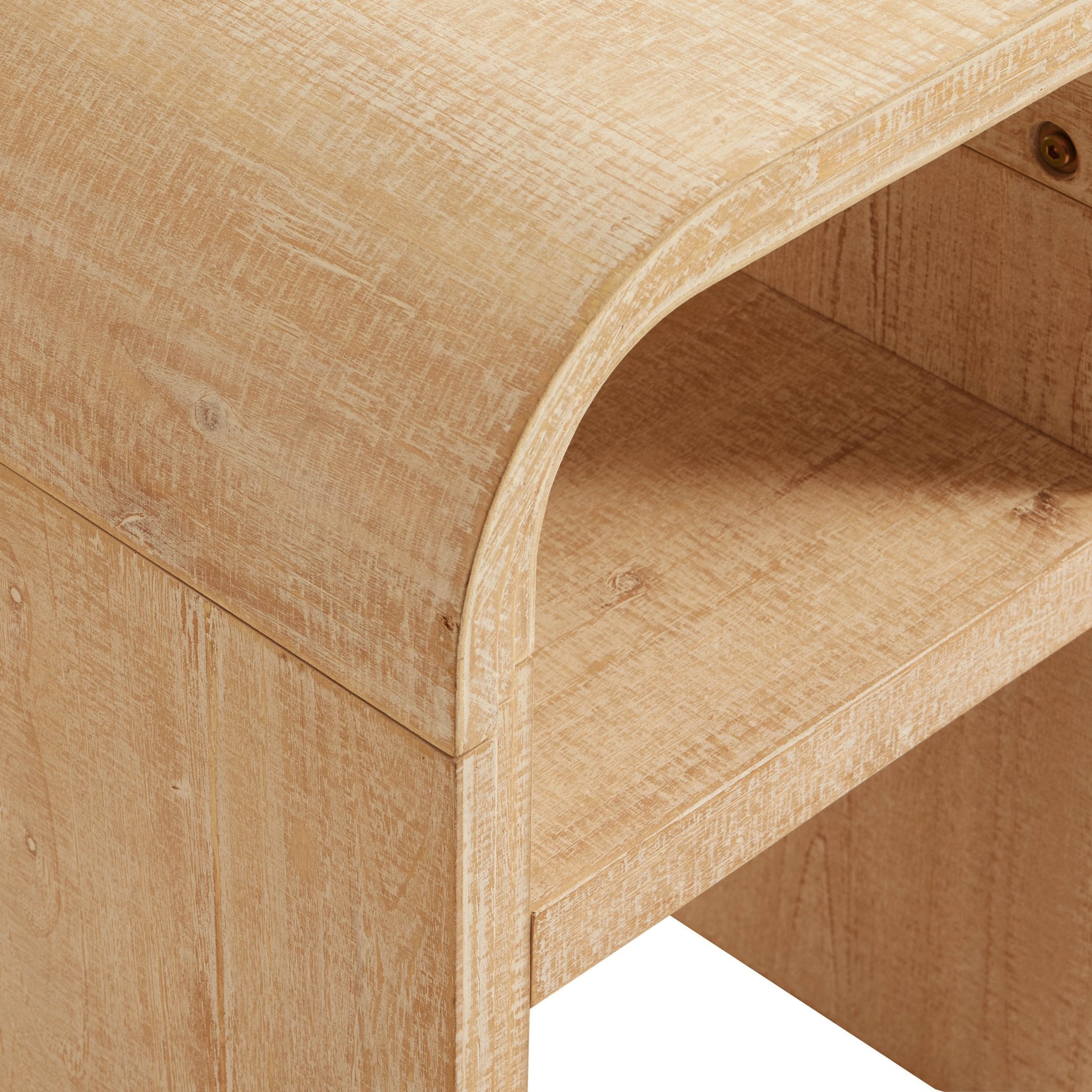Dusklia - Alora Side Table- Washed Wood