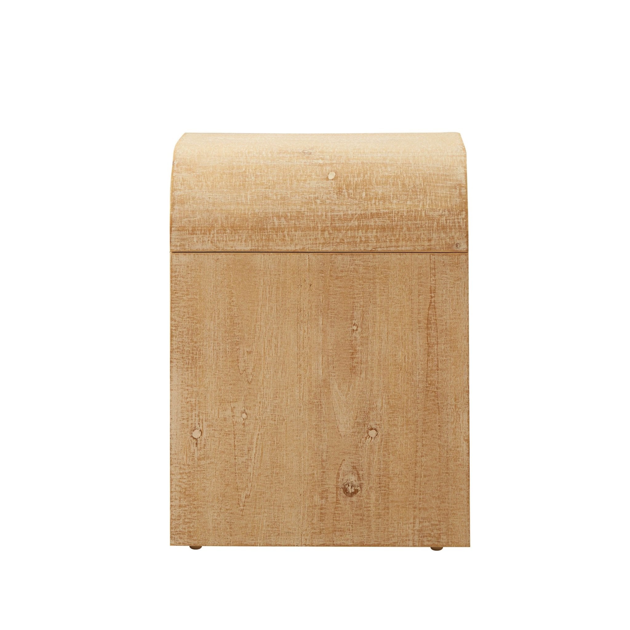 Dusklia - Alora Side Table- Washed Wood