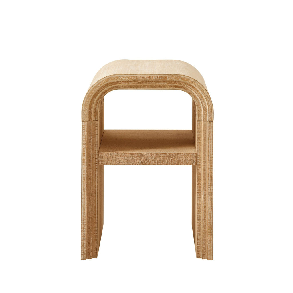 Dusklia - Alora Side Table- Washed Wood