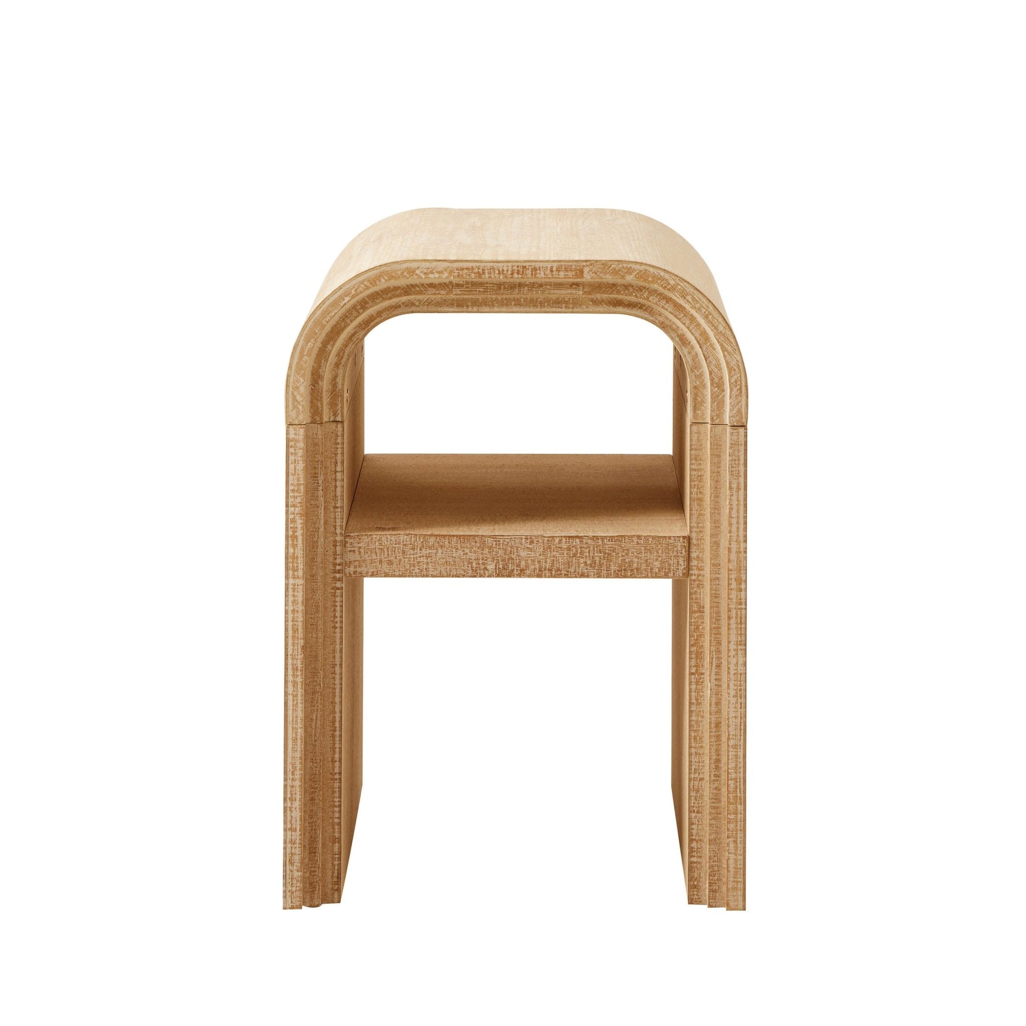 Dusklia - Alora Side Table- Washed Wood