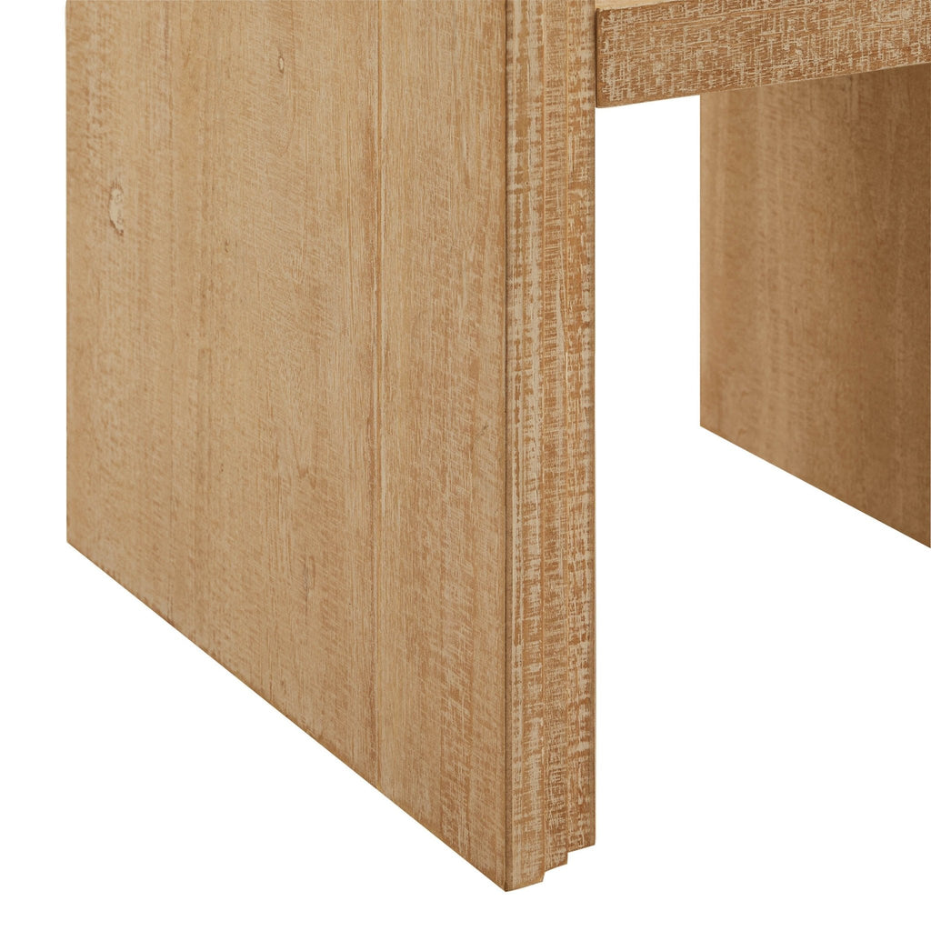 Dusklia - Alora Side Table- Washed Wood