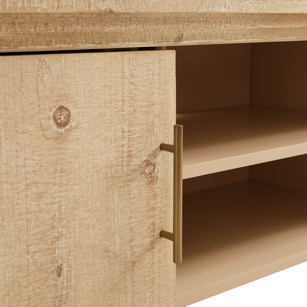 Dusklia - Alora Tv Unit for TVs up to 60- Washed Wood