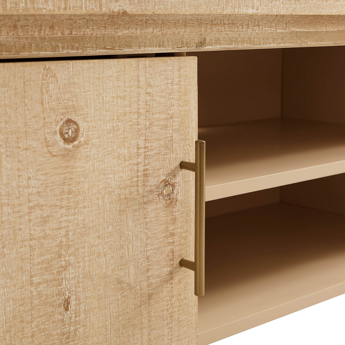 Dusklia - Alora Tv Unit for TVs up to 60- Washed Wood