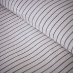 Dusklia - Amalfi 200 Thread Count Pinstripe Duvet Cover & Pillowcase Set - Cream/Navy