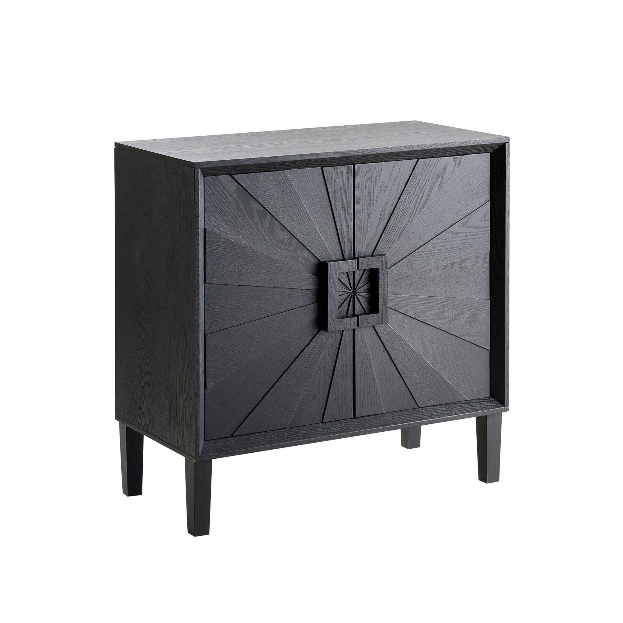 Dusklia - Amaya Ash 2 Door Sideboard - Black