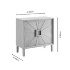 Dusklia - Amaya Ash 2 Door Sideboard - Light Wood