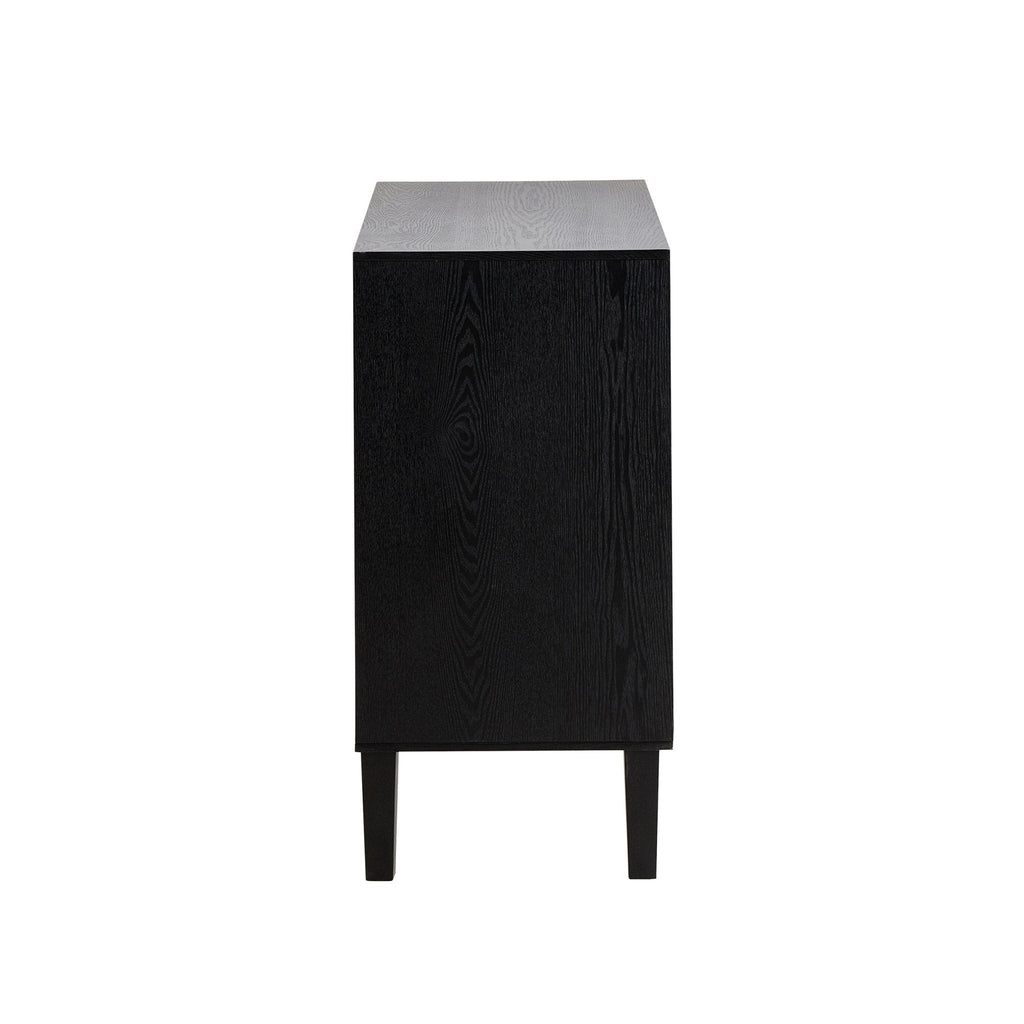 Dusklia - Amaya Ash 2 Door Sideboard - Black