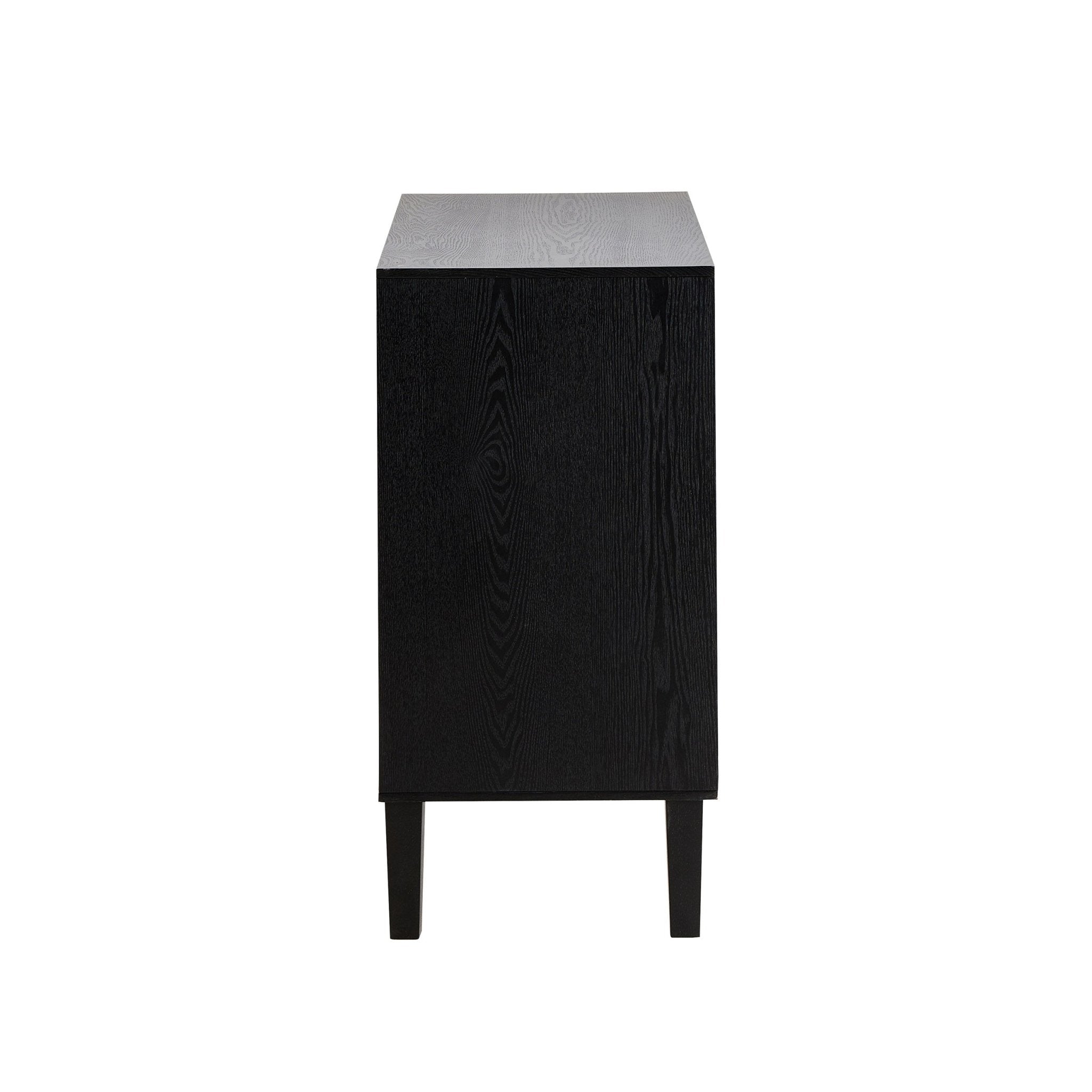 Dusklia - Amaya Ash 2 Door Sideboard - Black