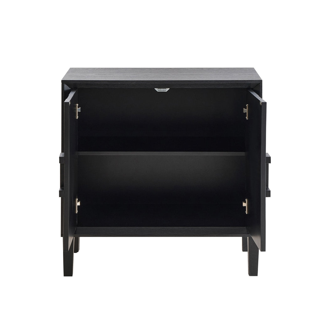 Dusklia - Amaya Ash 2 Door Sideboard - Black