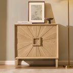 Dusklia - Amaya Ash 2 Door Sideboard - Light Wood