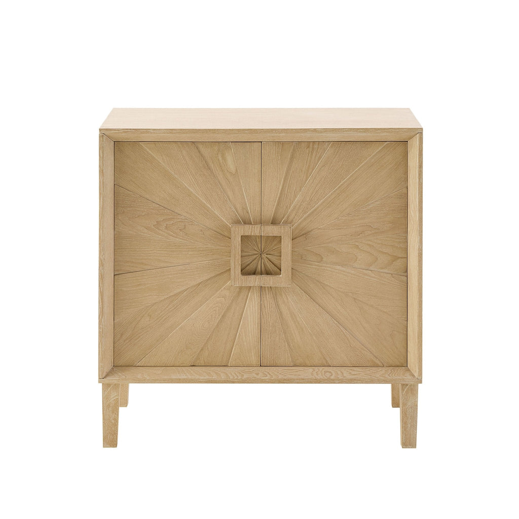 Dusklia - Amaya Ash 2 Door Sideboard - Light Wood