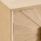 Dusklia - Amaya Ash 2 Door Sideboard - Light Wood