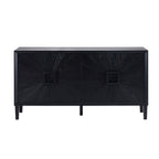 Dusklia - Amaya Ash 4 Door Sideboard - Black