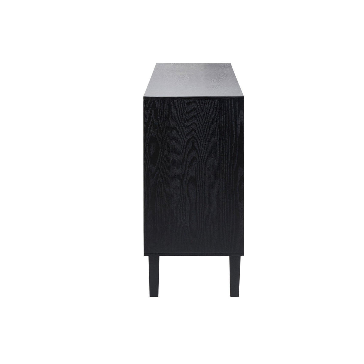 Dusklia - Amaya Ash 4 Door Sideboard - Black