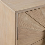 Dusklia - Amaya Ash 4 Door Sideboard - Light Wood