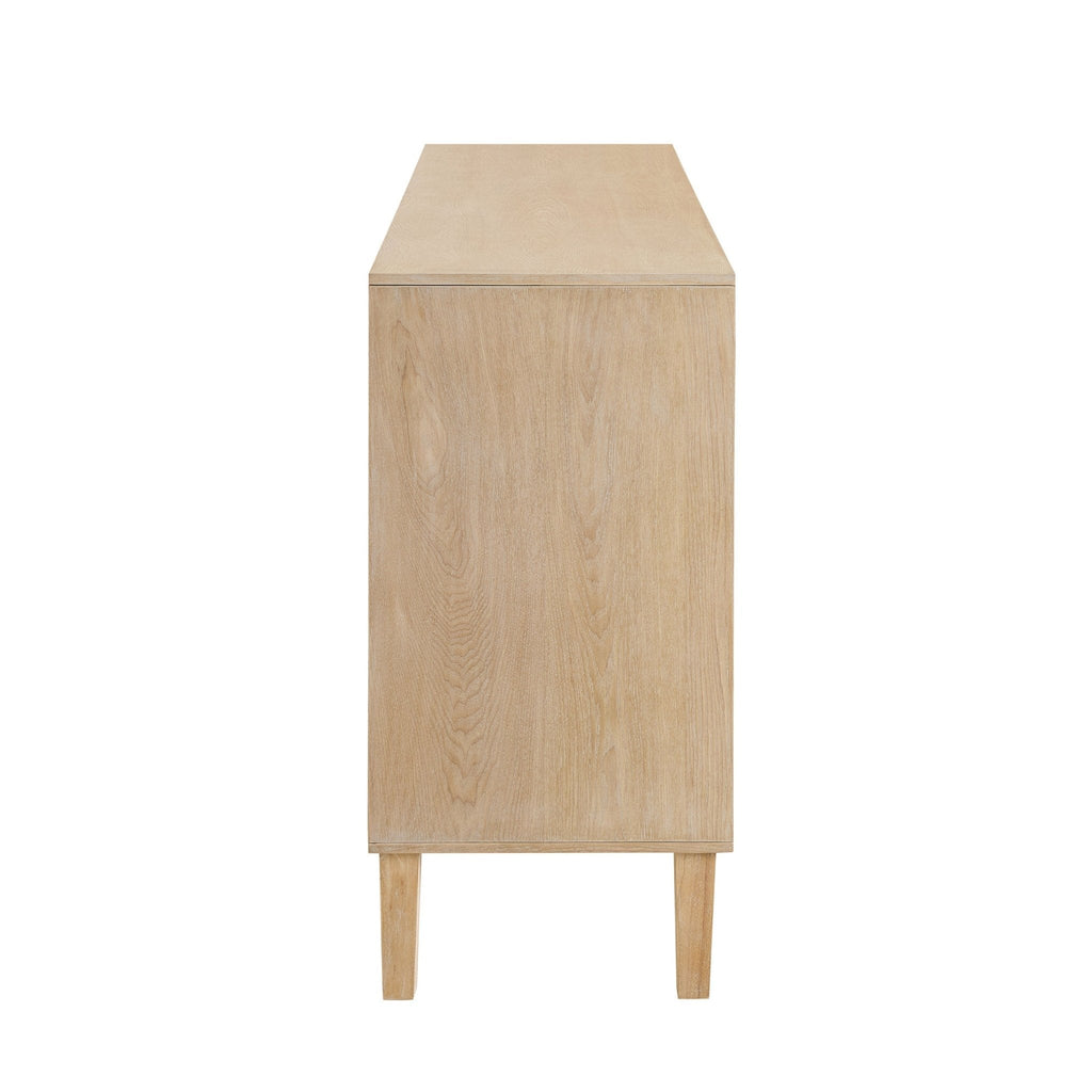 Dusklia - Amaya Ash 4 Door Sideboard - Light Wood