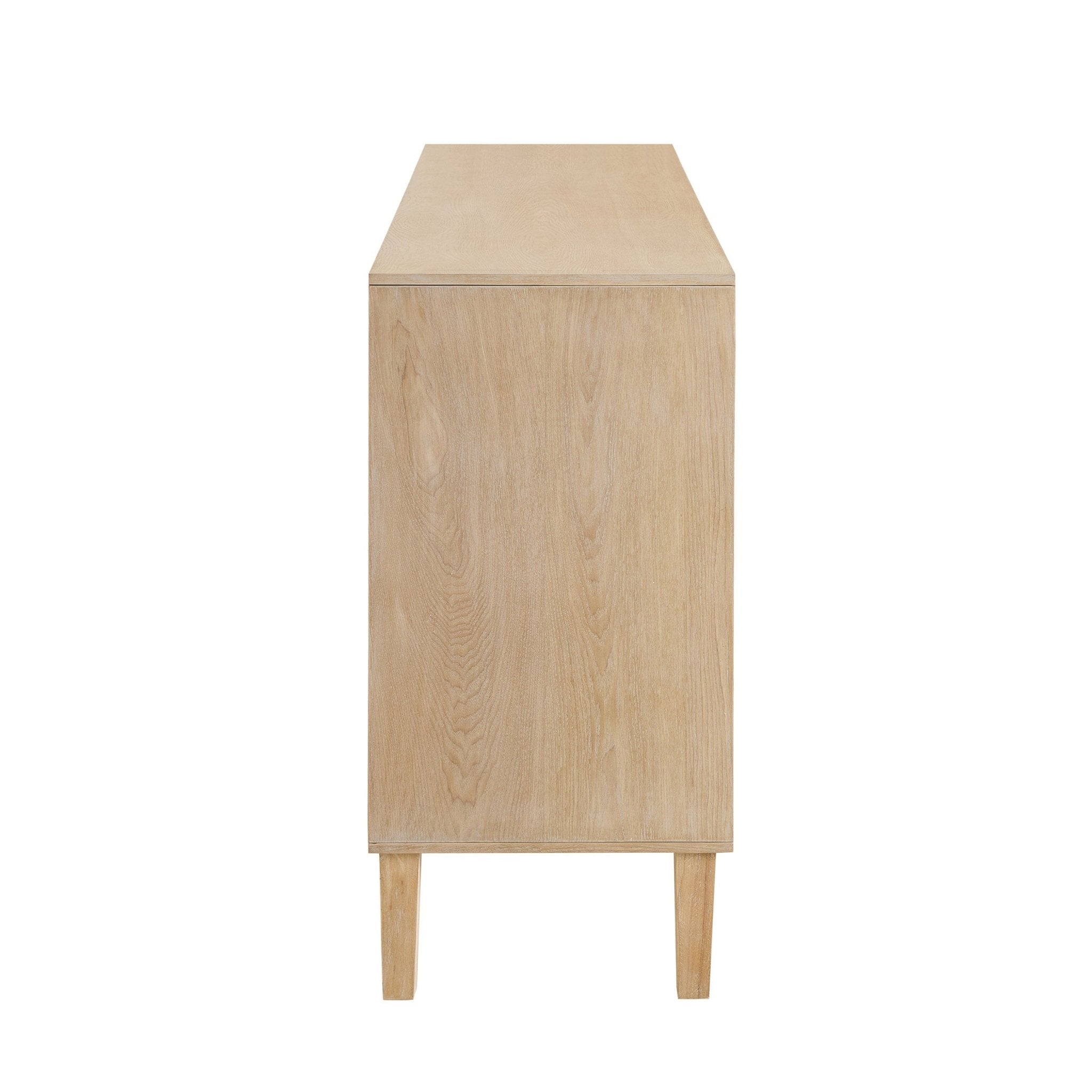 Dusklia - Amaya Ash 4 Door Sideboard - Light Wood