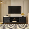 Dusklia - Amaya Ash Tv Unit for TVs up to 65 - Black