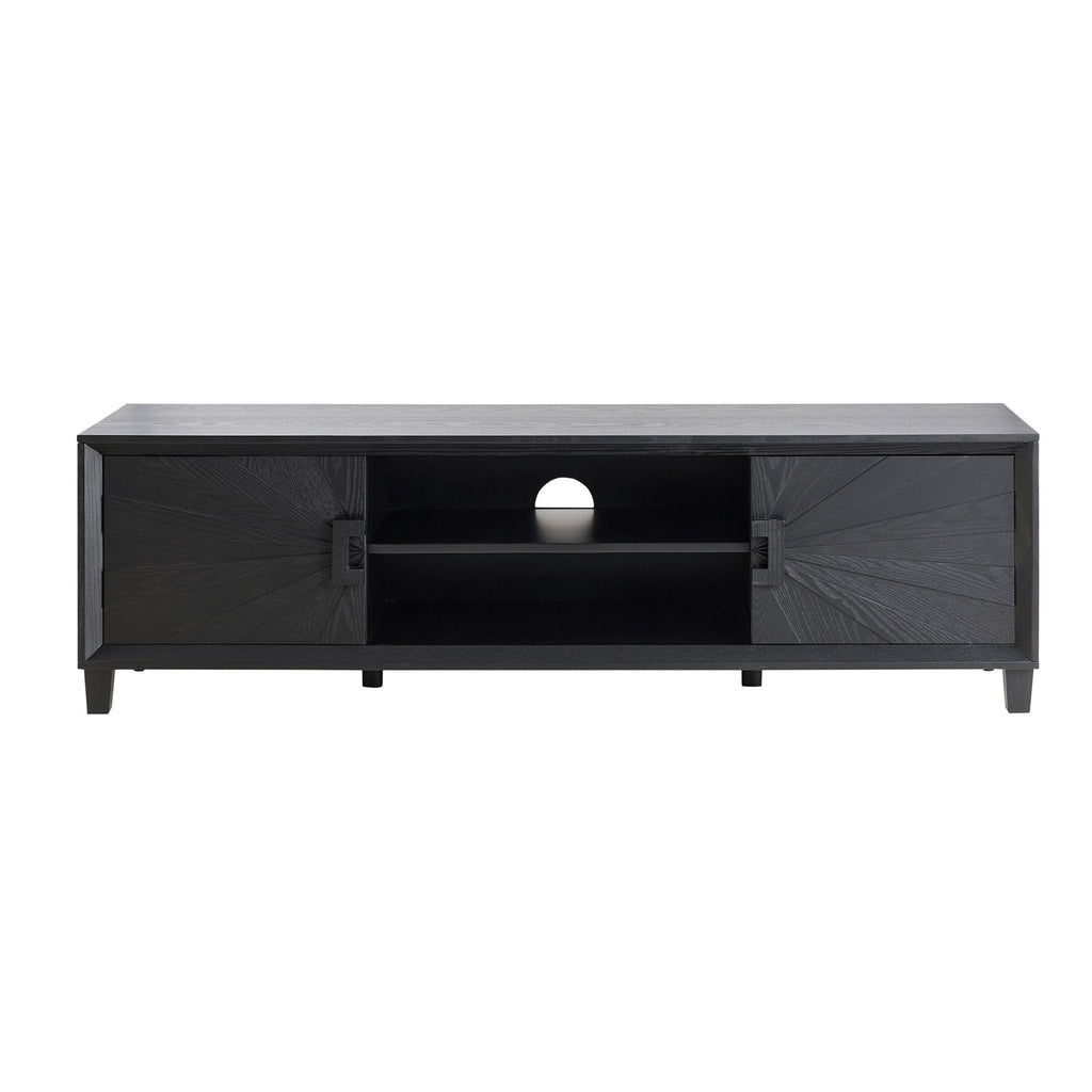 Dusklia - Amaya Ash Tv Unit for TVs up to 65 - Black