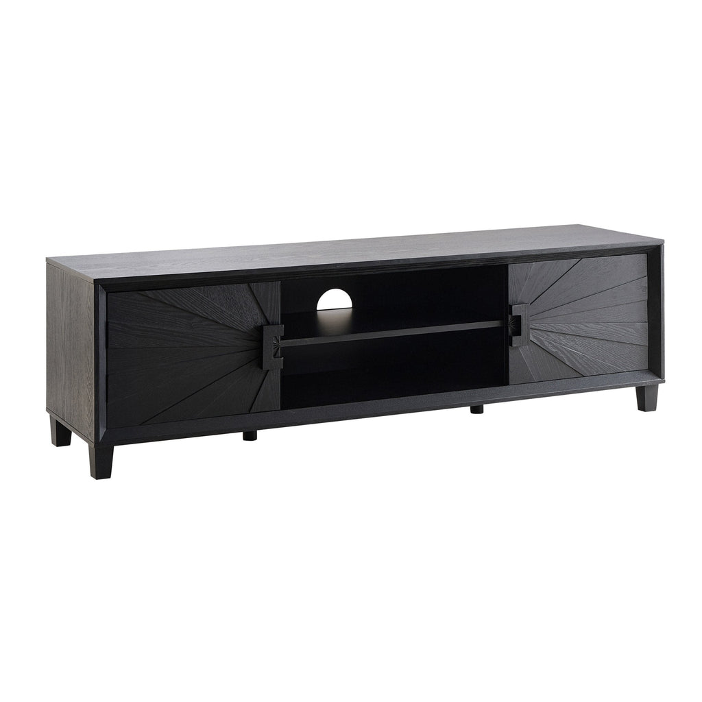 Dusklia - Amaya Ash Tv Unit for TVs up to 65 - Black