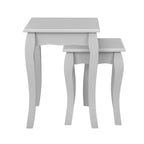 Dusklia - Amelie 3 Piece Living Room Furniture Set - Light Grey