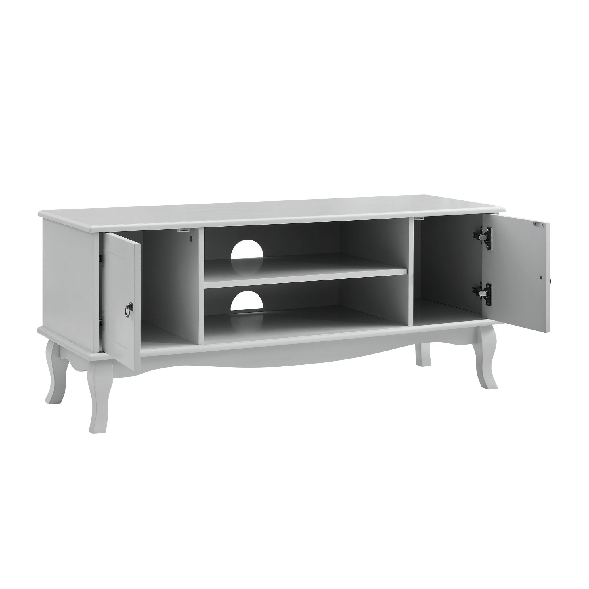 Dusklia - Amelie 3 Piece Living Room Furniture Set - Light Grey