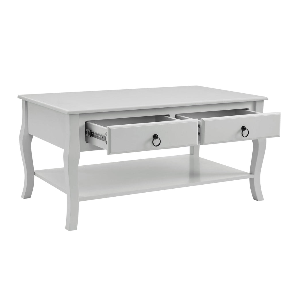 Dusklia - Amelie 3 Piece Living Room Furniture Set - Light Grey