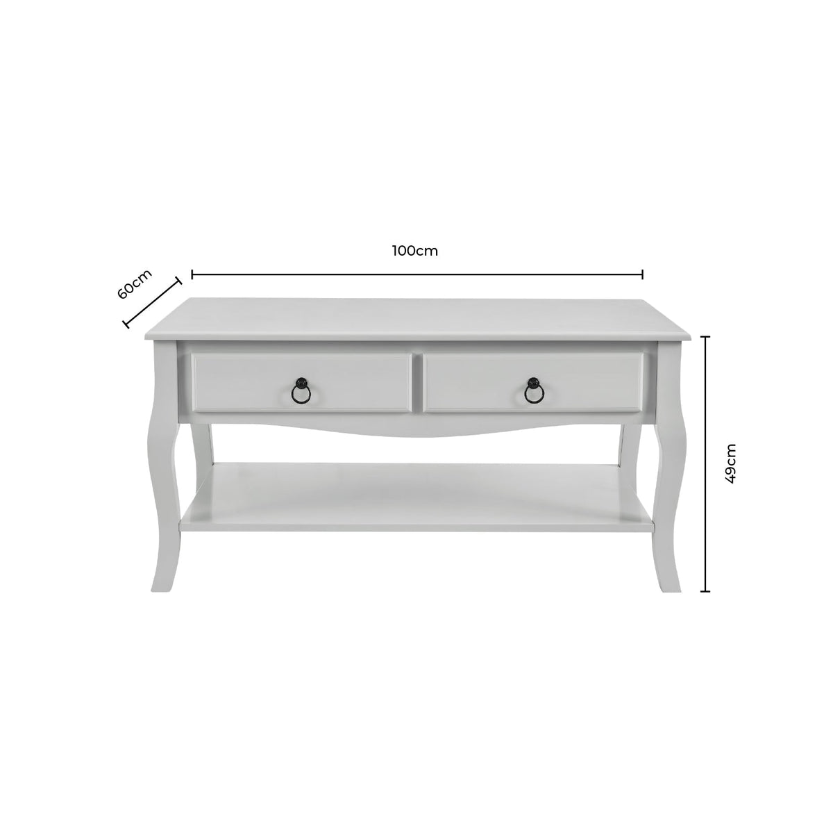 Dusklia - Amelie Coffee Table -  Light Grey