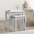 Dusklia - Amelie Nesting Side Table - Light Grey