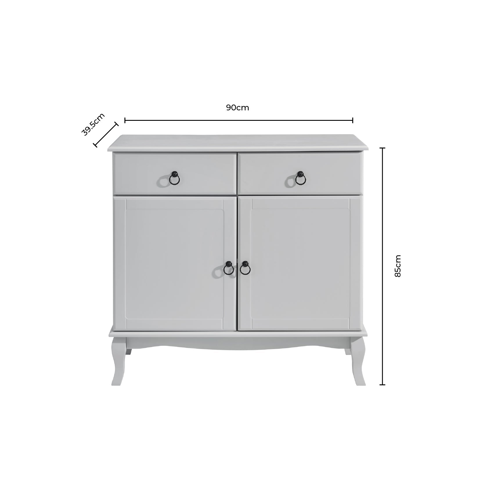 Dusklia - Amelie Sideboard - Light Grey
