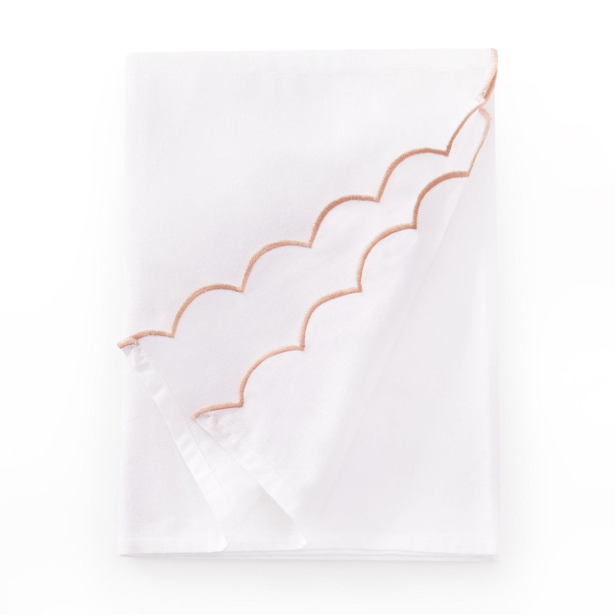 Dusklia - Amor Scallop Edge Table Runner - Pink Sand