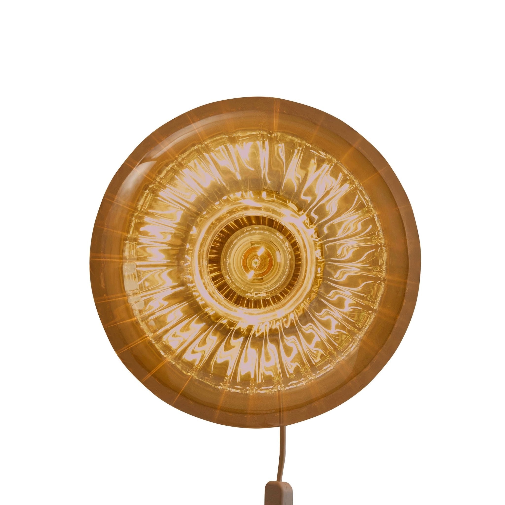 Dusklia - Anillo Glass Ring Wall Light - Amber