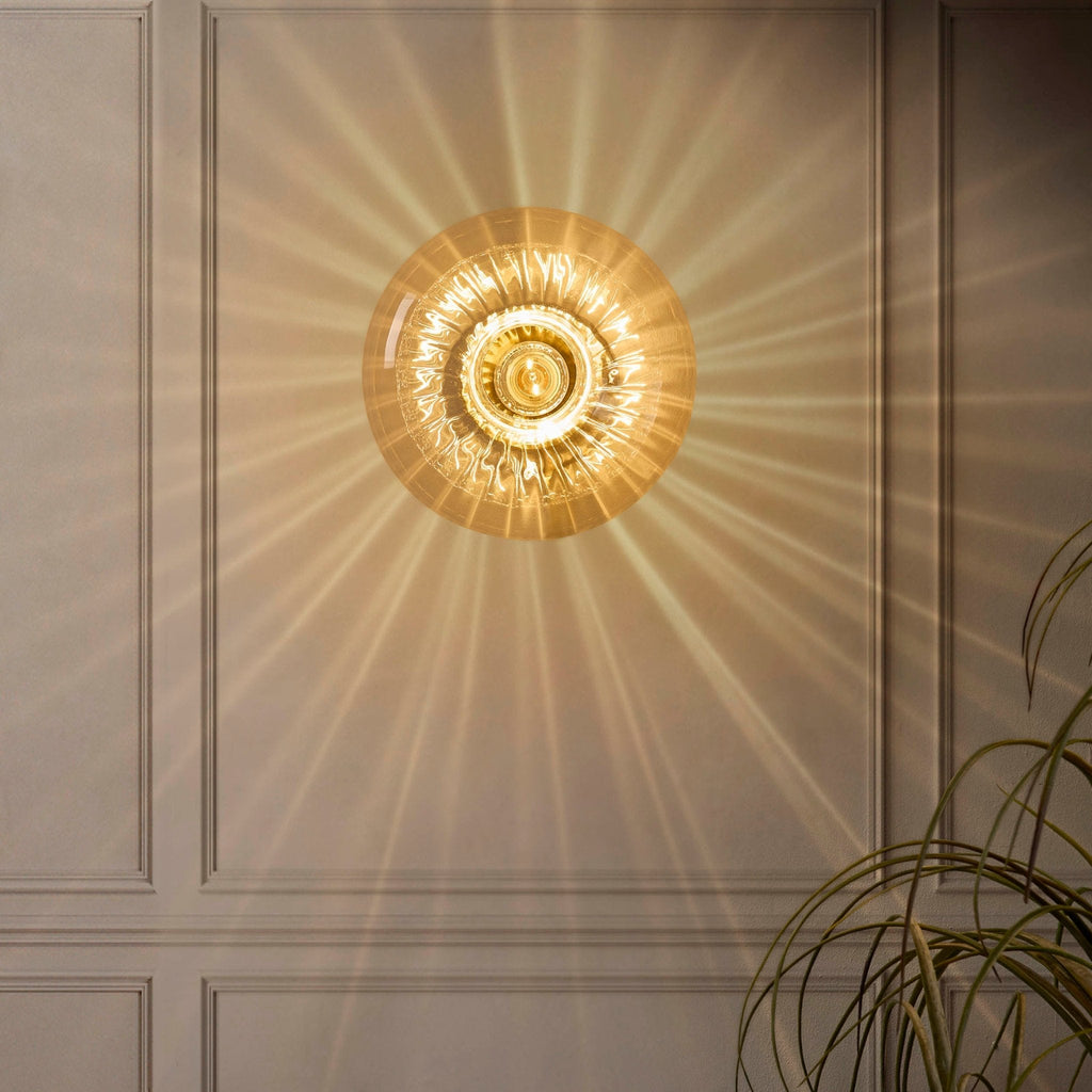 Dusklia - Anillo Glass Ring Wall Light - Clear